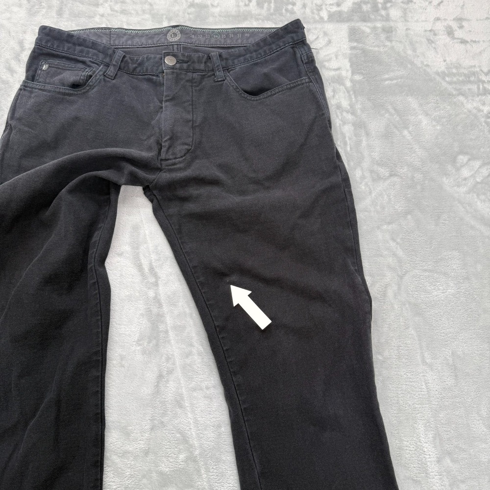 Linksoul Jeans Mens 34 Black Stretch Straight Leg Pants Golf Casual Chill - Picture 8 of 12